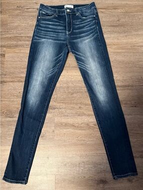 BKE Women's Dark Blue Parker Skinny Jeans